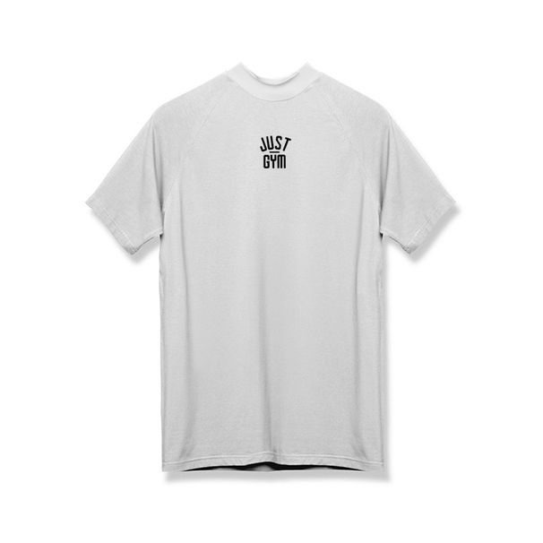 Fitness da uomo a maniche corte ad asciugatura rapida in seta di latte ad alta elasticità che modella abiti attillati con sport alla moda_voghion.com