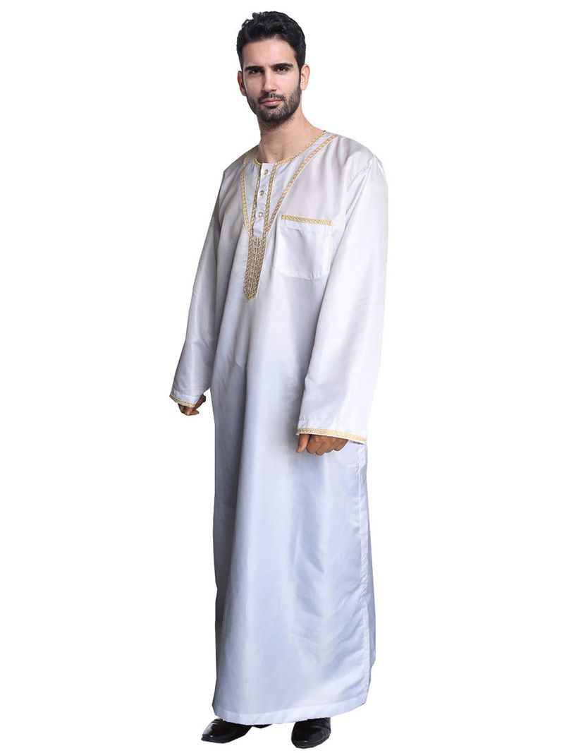 Man's clothing Men's robes embroidered fashion Muslim kaftan_voghion.com
