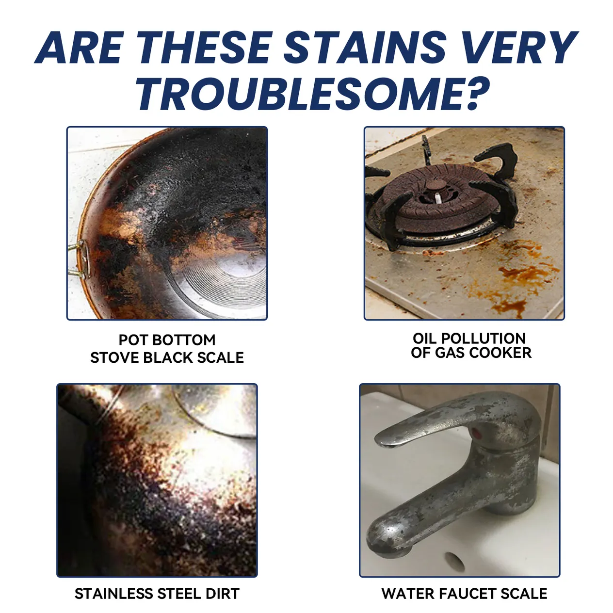 Jue-Fish Lot de 2 crèmes nettoyantes pour acier inoxydable, ustensiles de cuisine, casseroles et poêles, plaques de cuisson, huile lourde, pâte antirouille, nettoyante et détartrante_voghion.com