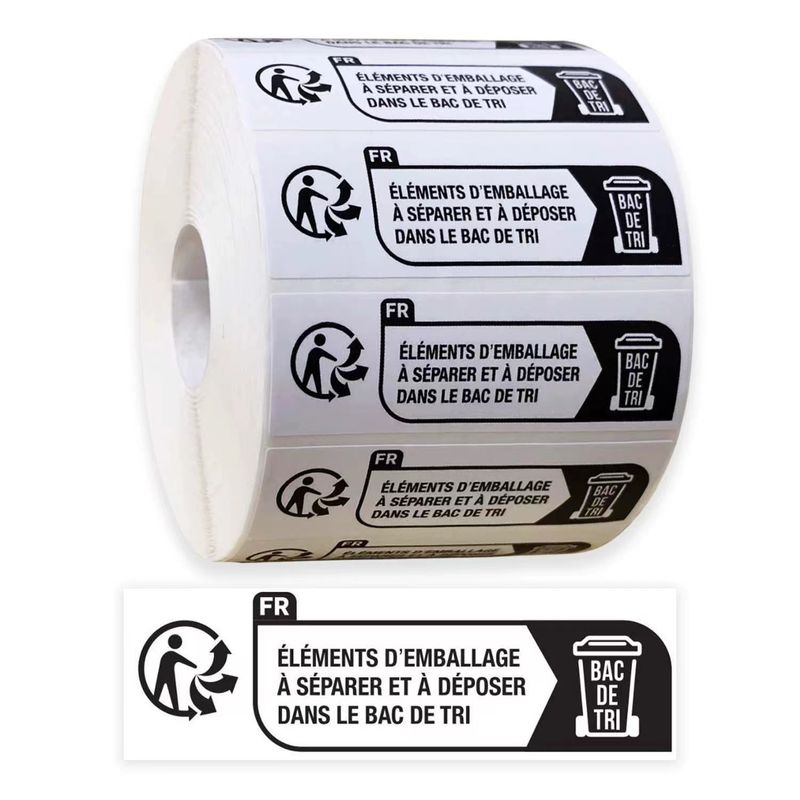 1000/2000 PCS Self-Adhesive Warning Labels - 70x20mm Eco-Friendly Packaging Stickers For Child Safety, Choking Hazard, Multilingual Compliance_voghion.com