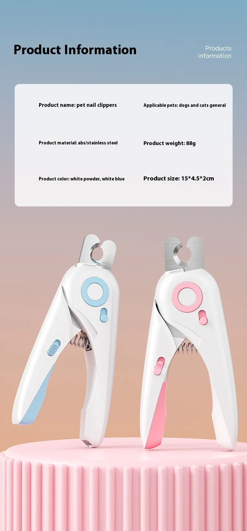 Pet Dog Claw Nails, Cat LED Files, Nail Clippers, Cleaning Supplies_voghion.com
