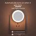Smart Sensor Sleep Night Light Control LED Bedroom Wall Plug-in Energy-saving Children's Bedside Lamp_voghion.com