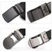 HOT CETIRI men's ratchet click genuine leather dress belt for men jeans holeless automatic sliding buckle black brown belts_voghion.com