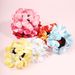 Elastico per capelli realistico Plumeria - Accessorio per capelli Boho Vacation Beach Girl Bun Elastico per capelli ad alta elasticità_voghion.com