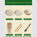 Set di stoviglie e bicchieri in carta biodegradabile per feste, piatti usa e getta, bacchette, cucchiai e ciotole da picnic per esterni_voghion.com