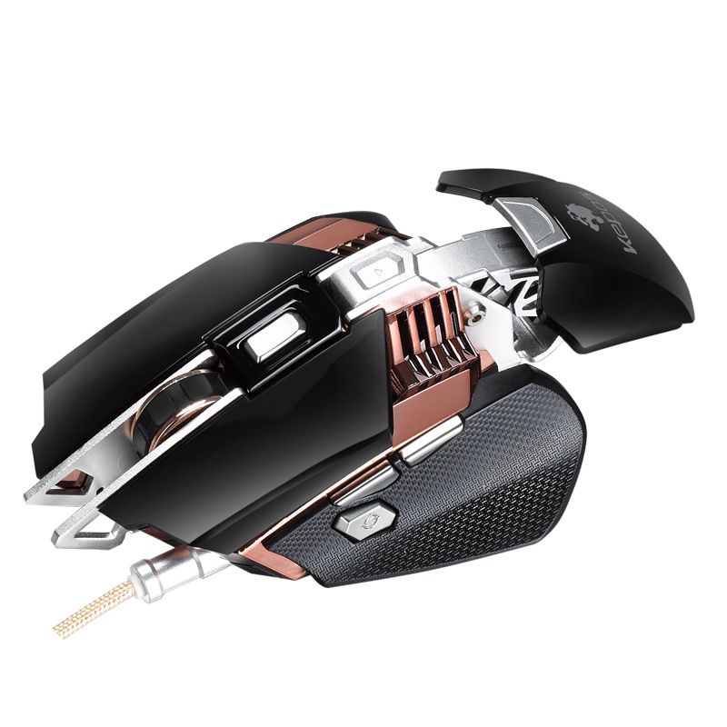 Mecanic cu fir pentru jocuri Esports Macro programare colorat metal ponderat computer desktop laptop PUBG mouse_voghion.com