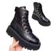 2025 Autumn And Winter New Popular Versatile Small Fragrant Wind Lace-up Leather Lychee Pattern Heightening Thick-soled Short Boots Martin Boots_voghion.com