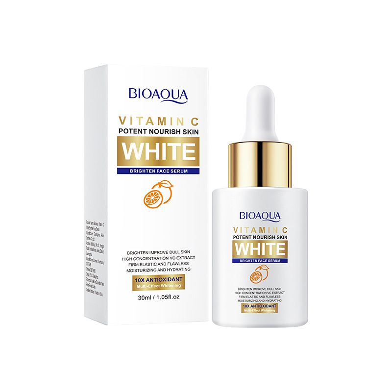 BIOAOUA Vitamina C Clareador Hidratante Facial, Hidratante e Essência Iluminadora_voghion.com