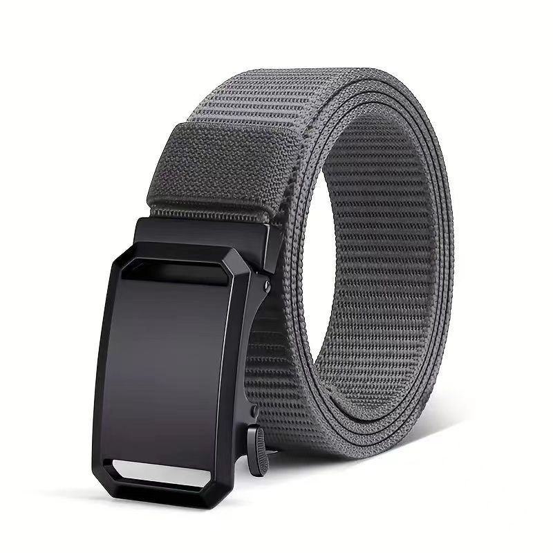 HOT New Automatic Buckle Belt, Canvas Tactical Workwear Casual Outdoor Military Training Pants Belt For Men_voghion.com