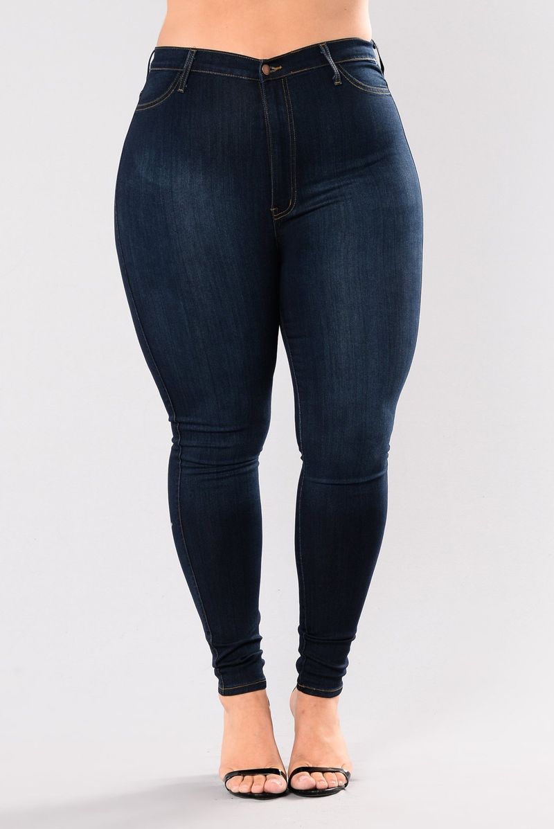 Jeans da donna con gamba alta elasticizzata strappati vintage_voghion.com