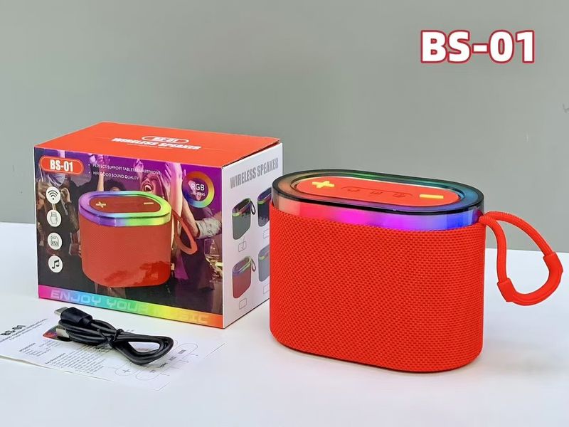 New BS-01 Bluetooth speaker, handheld RGB light, portable subwoofer, wireless outdoor plug-in small speaker_voghion.com