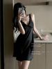 Soft Beauty Pure Desire Wind Sexy Skin Friendly Nightgown Ice Silk Bow Sweet Lace Suspender Dress Comfortable_voghion.com