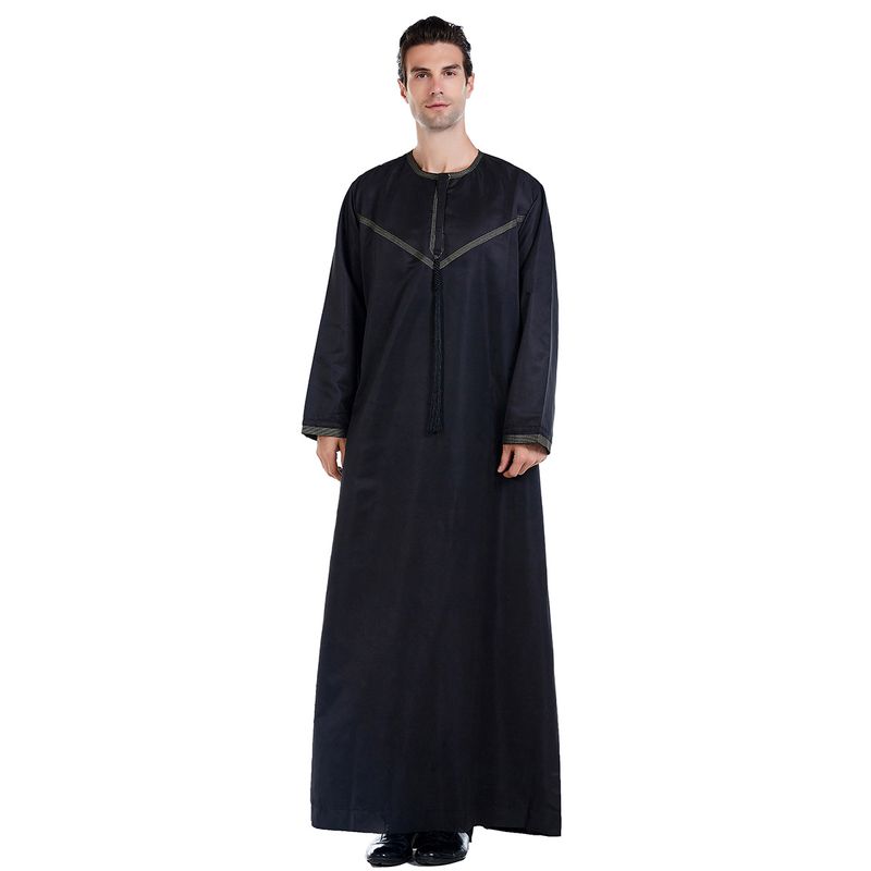 Man's clothing Men's abaya Muslim kaftan loose_voghion.com