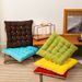 Cotton-Linen Seat Cushion – 40x40cm Square Chair Pad With Ties, Breathable & Soft For Home/Office (PP Filled, Multiple Colors)_voghion.com