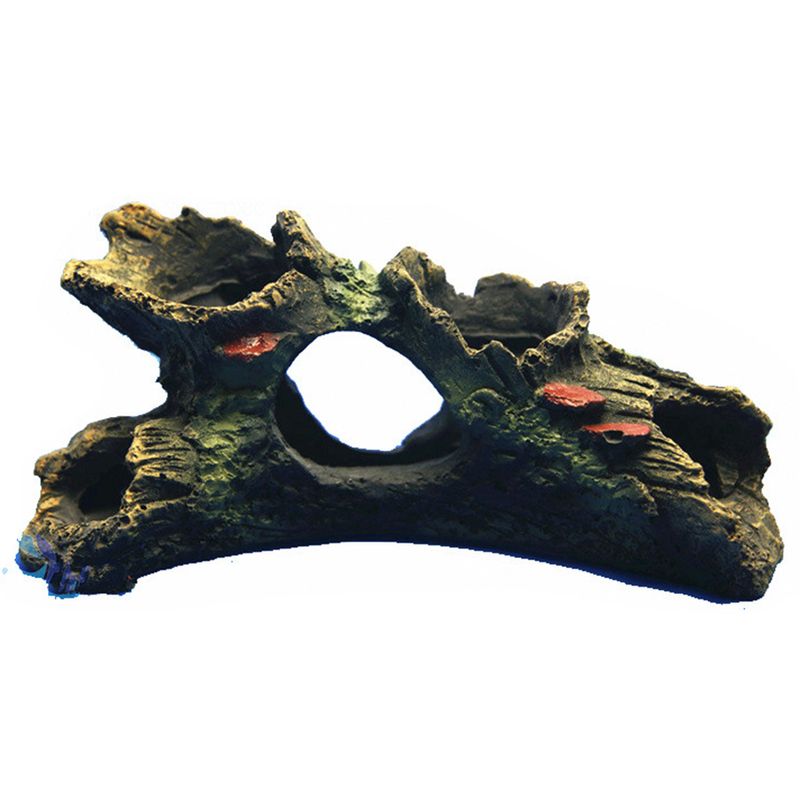 Aquarium Resin Wooden Simulation Cave Model Fish Tank Landscaping Ornaments_voghion.com