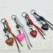 Bag Pendant Simple And Creative New Leather Rope Heart-shaped Keychain Weaving_voghion.com