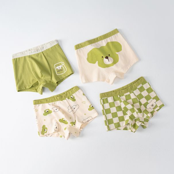 Mother & Kids Boys Cotton Underwear Cartoon Boys 5A Antibacterial Boxer Briefs Small Children Children Baby Boxer Briefs Wholesale_voghion.com