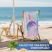Mermaid Tail Beach Towel - Custom Printed, Quick-Dry & Ultra-Absorbent Microfiber Towel For Vacation & Swimming_voghion.com