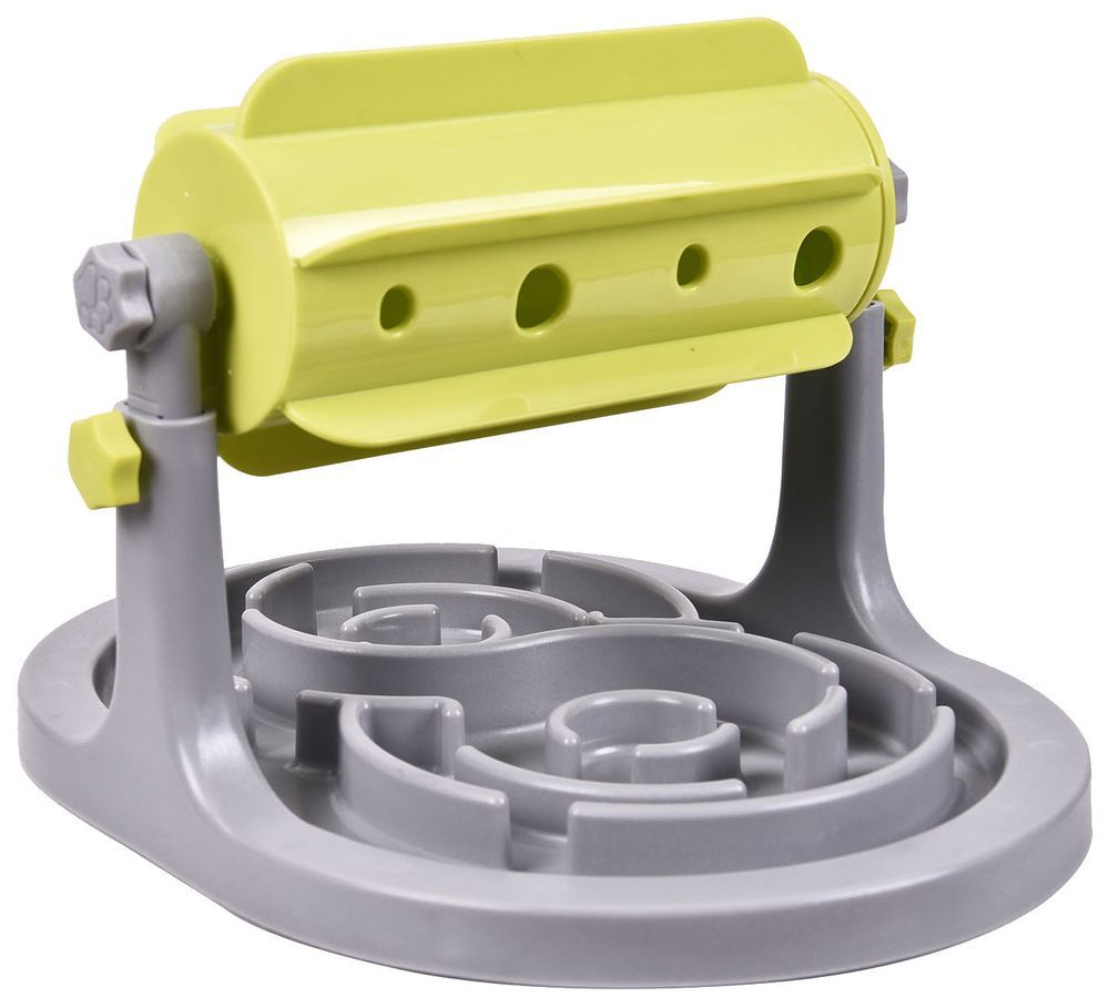 Pet Life 'Roto Paw' IQ Training Interactive Rotating Slow Dog Feeder_voghion.com