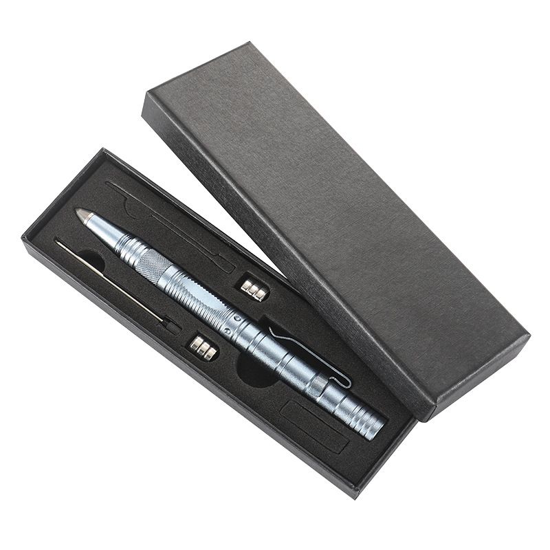 Tactical Survival Pen – Multi-Tool With Tungsten Glass Breaker, LED Light & Stainless Steel Blade For Camping/Emergency (Black/Pink/Teal)_voghion.com