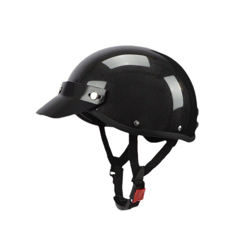 Retro Harley helmet 3C certified electric car motorcycle net red half helmet four seasons riding men and women helmet summer_voghion.com