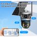 4G HD Bullet Camera Solar Powered Low Consumption 360 Panoramic Dual Lens WIFI Surveillance Power Saving_voghion.com