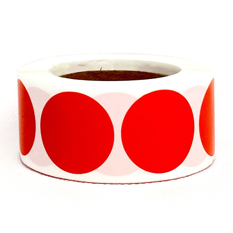 500 pezzi/rotolo di etichette rotonde colorate, adesivi a pois da 1 pollice, etichette adesive a colori pieni per l'organizzazione dell'inventario, classificazione dei file_voghion.com