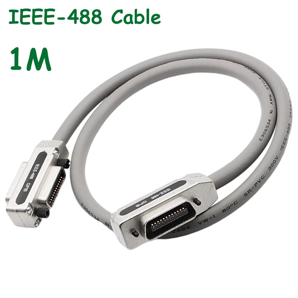 1m IEEE-488 Kabel Adapter Stecker GPIB Kabel Übertragung Linien Daten Linie Stecker_voghion.com