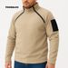Pull tactique homme, sweat-shirt militaire décontracté, veste polaire, col montant, pull uni, vêtements coupe-vent_voghion.com