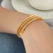 Simple Snake Bone Chain Multi-layer Stacked Fashionable Versatile Titanium Steel Gold-plated Bracelet Jewelry Women_voghion.com