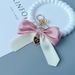 Portachiavi per auto da donna, ciondolo per borsa, piccolo regalo ornamentale, con papillon color-block, personalità alla moda_voghion.com