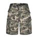 Men's Clothing Retro Distressed Washed Dirty Embroidery Casual Loose Five Point Workwear Camouflage Shorts_voghion.com