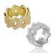 Hip Hop 14 mm geformter kubanischer, echt vergoldeter, zweireihiger Zirkonring_voghion.com