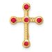 14k Ruby Cross Chain Slide_voghion.com