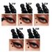 Dual-Ended Star Stamp Eyeliner Pen - Waterproof, Ideal For Beginners, With Heart & Plum Blossom Stamps For Corner & End Of Eye Accents_voghion.com
