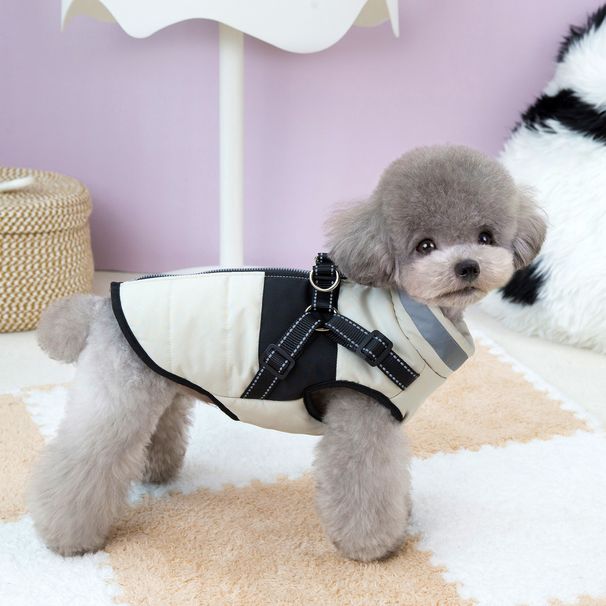 Unisex Pet clothes autumn and winter new waterproof warm dog clothes winter pet ski suit cotton padded jacket dog cotton coat_voghion.com