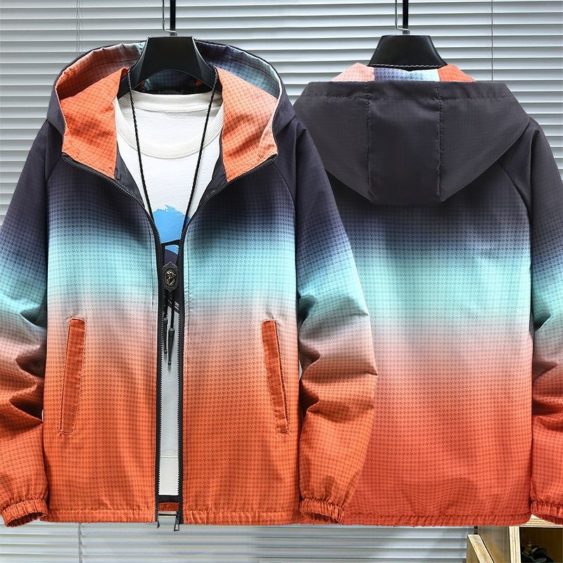 Vêtements pour hommes vêtements de luxe légers pour hommes veste de printemps grasse pour hommes veste décontractée pour hommes à capuche ample grande version top tendance_voghion.com