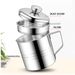 Contenitore per olio in acciaio inox con filtro, contenitore per olio da cucina da 1,2 l, per friggere, utensili da cucina_voghion.com