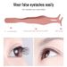 Skønhed og sundhed Falske øjenvippehjælp Engros Praktiske skønhedsværktøjer i rustfrit stål Øjenvippepincetklistermærker Falske øjenvippebukker_voghion.com