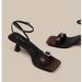 Water Diamond Strap With Skirt Sandals For Women In The Summer Of 2025, Elegant And Stylish, Square Headed, Open Toed,_voghion.com