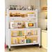 Kitchen Rack With Wheels Floor Microwave Oven Durable Multi-layer Multi-functional Sideboard Storage Cabinet_voghion.com