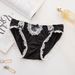 Intimo Mutandine in cotone modale Slip sexy a vita bassa senza cuciture con orlo in pizzo morbido_voghion.com