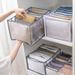 Foldable Nylon Drawer Organizer With Dividers For Underwear, Socks, Clothes & Bras - Multi-Size Storage Box For Wardrobe & Dresser_voghion.com