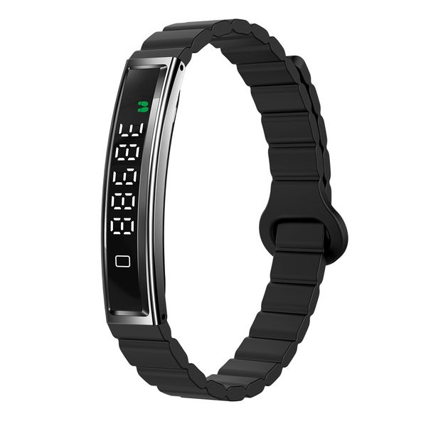 Unisex slimme armband met 21 dagen batterijduur, hartslag-/bloedzuurstofmonitor, slaapregistratie en oproepmeldingen - waterdichte fitnesstracker voor iOS_voghion.com