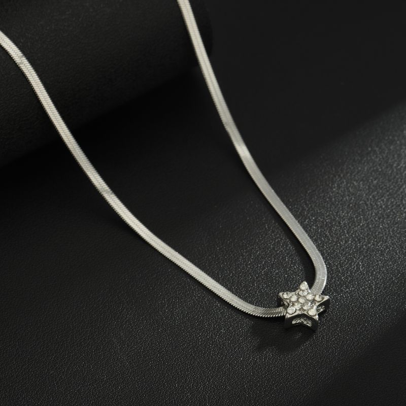 Necklace, Men's Titanium Steel, Non Fading, Simple And Versatile Accessory, Women's Sweater Chain, New Fashion,_voghion.com