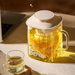 Vaso de vidrio Xilekou para uso doméstico y de oficina, con separación de agua, alto contenido de borosilicato, gran capacidad, apto para preparar té de hierbas._voghion.com