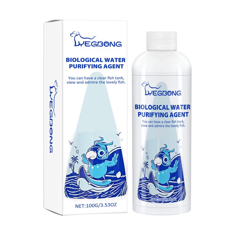 Poudre d'élimination des algues pour purificateur d'eau d'aquarium, nettoyage d'aquarium pour éliminer la mousse et les algues, purifier l'eau sans blesser les poissons, agent d'élimination de la mousse_voghion.com