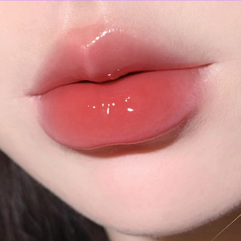 Lucidalabbra colorante a specchio rossetto liquido idratante impermeabile resistente gelatina trasparente lucidalabbra rosso sexy Kore_voghion.com