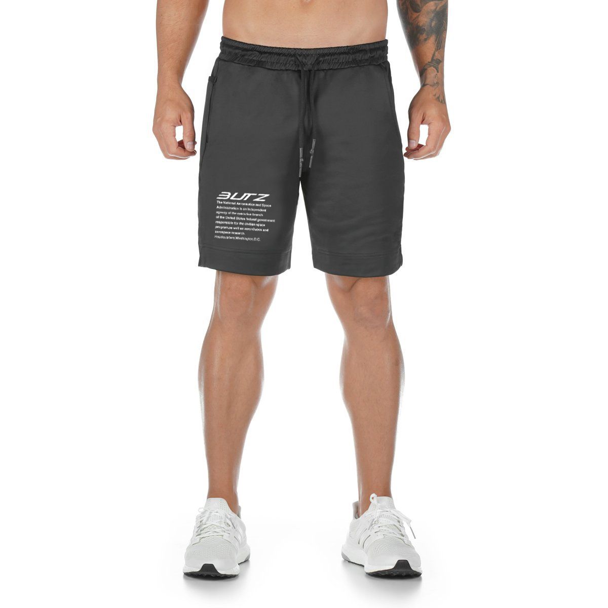 Pantaloncini da palestra da uomo ad alte prestazioni - Pantaloncini da allenamento ad asciugatura rapida da 7" per squat e basket (tessuto elasticizzato in rete traspirante, elastico in vita antiscivolo)_voghion.com