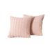 Plush Throw Pillow – Premium Softness, No Insert Needed, Striped Decorative Cushion For Sofa & Living Room (45×45CM, 15 Colors)_voghion.com